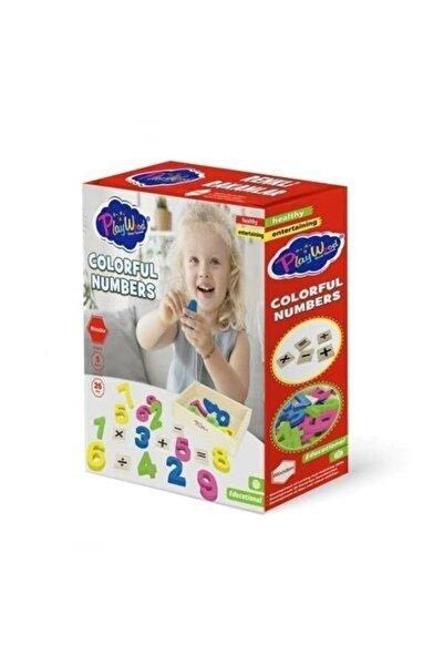 JOYFUL CHİLD 26 Pieces Colored Figures with Wooden Case in Box