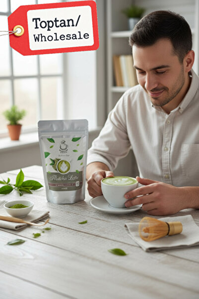 Karadeniz Matcha Toptan Matcha Latte Tozu 200 Gr x 10 Adet ( Wholesale Matcha Latte Powder 200 Gr x 10 Pieces )