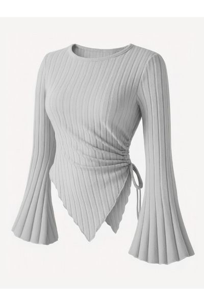 meren like your style Μπλούζα με στρογγυλή λαιμόκοψη και μακρυμάνικο πλεκτό π...