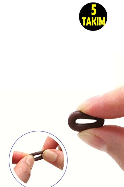 usin 5 TAKIM Kulak Arkası Kaydırmaz Silikon Gözlük Sapı Tutucu Sabitleyici