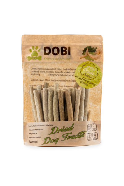 DOBİ %100 Doğal Munchy Çubuk Köpek Ödül Maması 500gr | Katkısız, Diş Sağlığın...