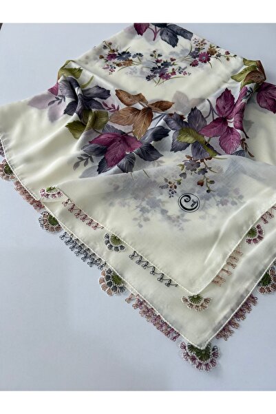 CENK YAZMA Handcrafted Needle Embroidered Writing/Needle Embroidery/Needle Work Yemeni/Handcrafted Cheesecloth/Head Cover