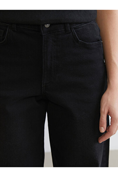 LC Waikiki Black Boyfriend Fit Women's Jean Pants