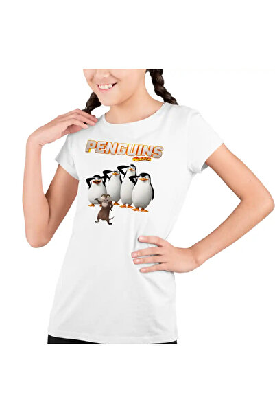 OEM Tricou Copii Fete Pinguinii din Madagascar Salut Militar La Datorie