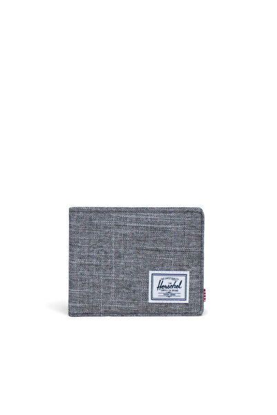 herschel Roy Wallet Raven Crosshatch Unisex Gray Wallet - 30072-00919