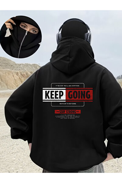 ship master سترة كار ماسكي نينجا فليس للجنسين – قماش سميك بثلاث خيوط، موديل O...