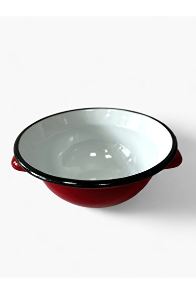 Emailul Medias Traditional enameled bowl with handle, 26cm