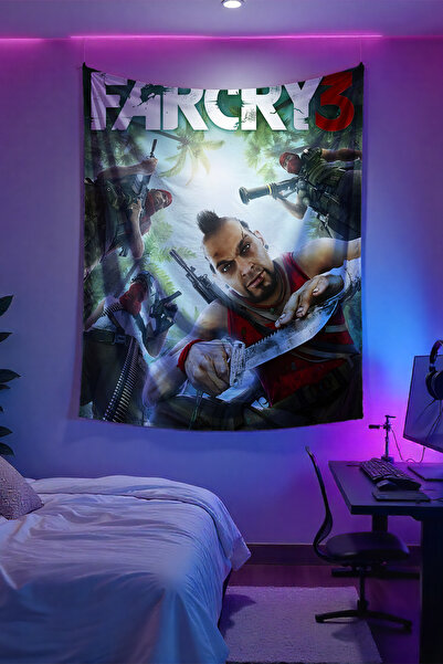 FG Store Far Cry Temalı Dijital Baskılı Duvar Örtüsü Duvar Halısı