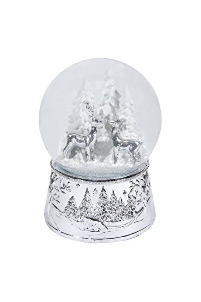 OEM Glob de Zapada Decorativ de Craciun Muzical Cerb Brazi 14cm