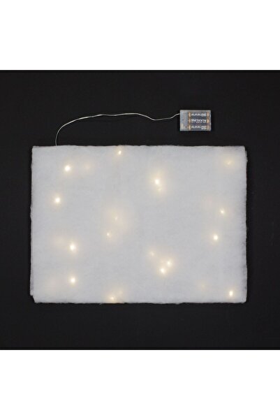 OEM Λευκό Χριστουγεννιάτικο Διακοσμητικό Ύφασμα με LED 150x50εκ.