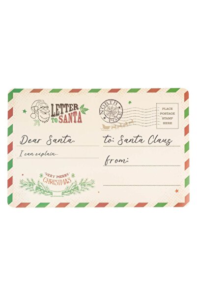 OEM Christmas Plate Holder Santa's Letter 43.5x28.5cm