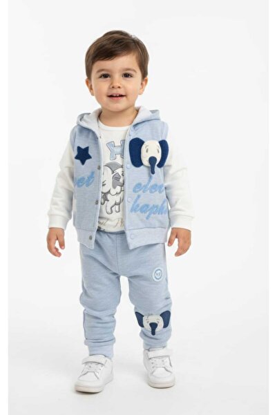 gigigiyim 3-Piece Boys' Suit with Elephant Detail