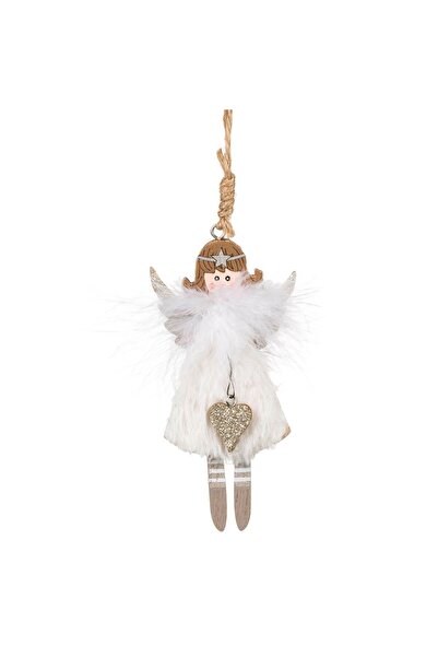 OEM Christmas Tree Ornament Angel White Fur Up to 12cm