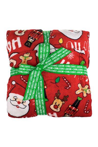 OEM Red Velvet Family Christmas Hooded Poncho & Figurines for Kids - One Size