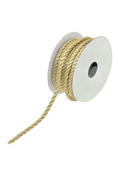 OEM Decoratiune Brad de Craciun Siret Auriu - 10m x 4mm