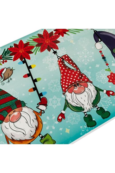 OEM Christmas Gnome Christmas Decorative Stickers Iridescent Glitter 56x20cm