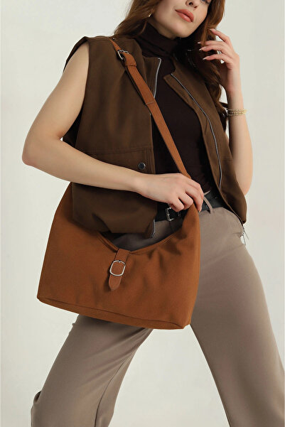 STİL SİDELYA Women's Handbag and Shoulder Bag with Zippered Magnetic Closure and Adjustable Strap