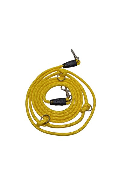 moonparacord Dog Walking Leash Hands-Free Dog Hands Free 8 mm Gold Yellow