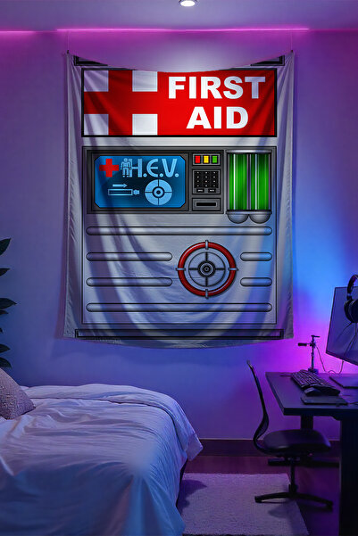 FG Store Half-Life Temalı Dijital Baskılı Duvar Örtüsü Duvar Halısı