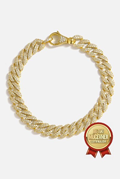 MEKS JEWELS Mikron Altın Kaplama Gümüş Gurmet Bileklik