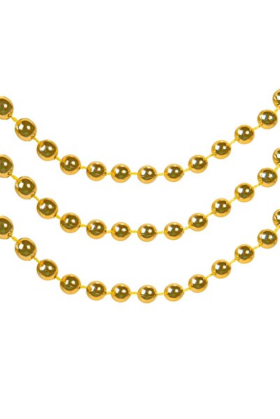 OEM Decorative Christmas Garland with Golden Pearls 8m