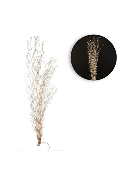 OEM Διακοσμητικό κλαδί με κυματιστό σχέδιο σε χρυσό χρώμα & 45 LED, 78 εκατοστά