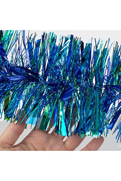 OEM Christmas Tinsel with Blue Green Iridescent 2m x 12cm