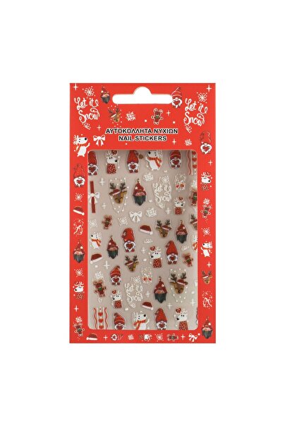 OEM Autocolante Unghii cu Model de Craciun Gnome Caine Caprioara