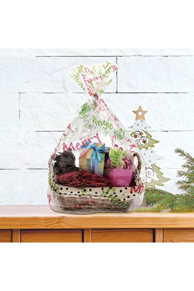 OEM Celofan Transparent cu Modele & Panglica 55x63cm - 2buc