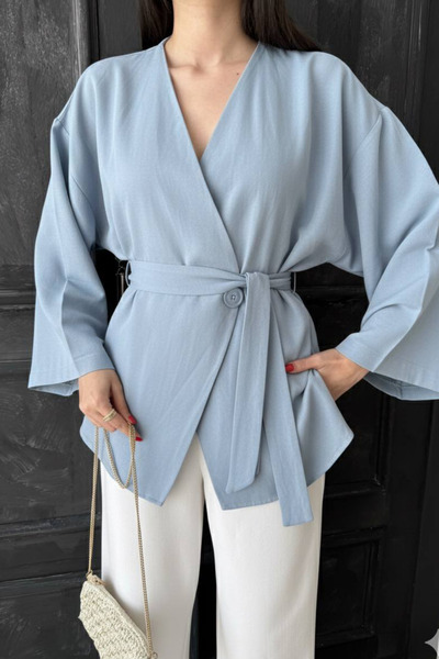 oshebu Γυναικείο κιμονό με ζώνη