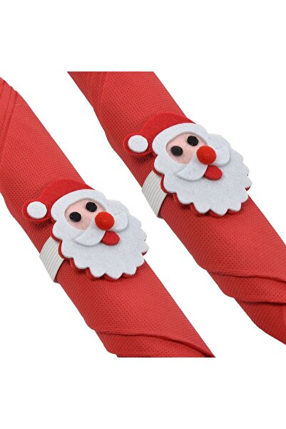 OEM Δαχτυλίδι από τσόχα για χαρτοπετσέτες Άγιος Βασίλης 7εκ. - 2 τεμάχια