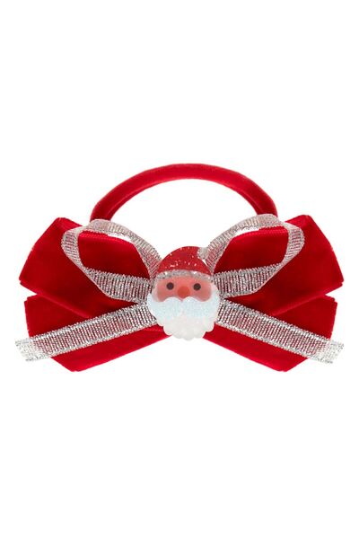 OEM Red Velvet Santa Claus Hair Scrunchie for Kids