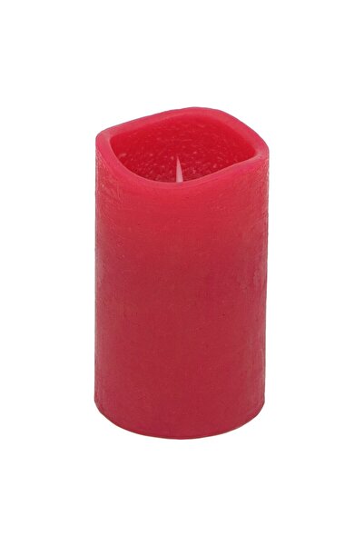 OEM Διακοσμητικό Κερί LED Μπαταρίας Κόκκινο με Κυματιστό Τελείωμα Ø5x8εκ. - Φ...