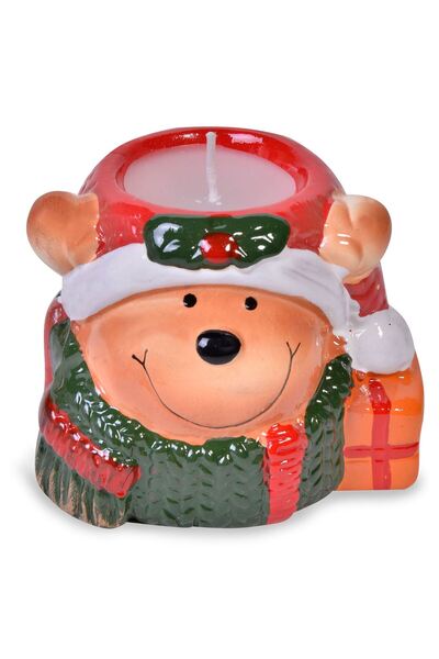 OEM Lumanare de Craciun Ursulet Ceramic 7x6x6cm