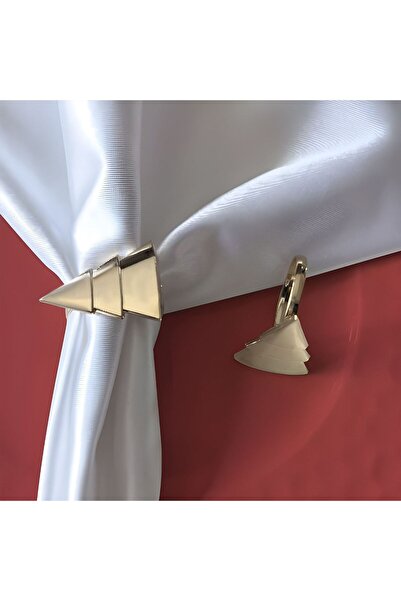 OEM Inele Metalice de Culoare Aurie cu Brad de Craciun pentru Servetel de Mas...