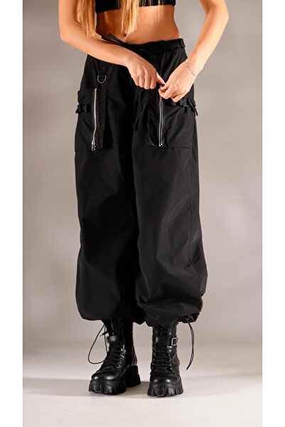 shE tekstil Italian Design Parachute Pants