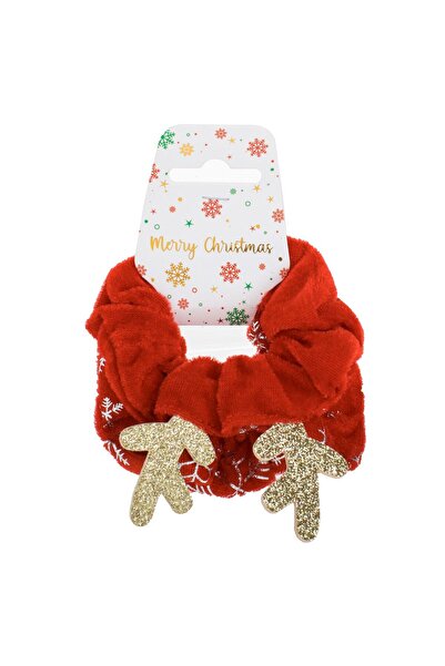 OEM Red Hair Elastics Set with Horns & Flakes - 2pcs