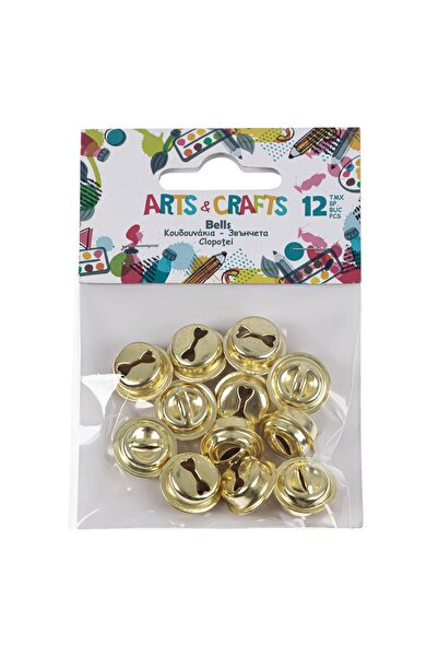 OEM Golden Metallic Bells for Creations 1.5cm - 12pcs