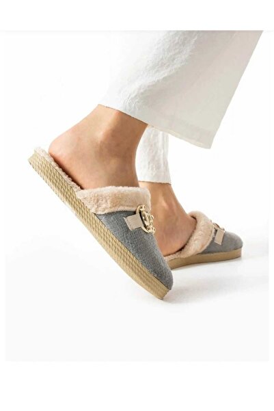 Rose Moon Buckle Women's Winter Casual Home Slippers