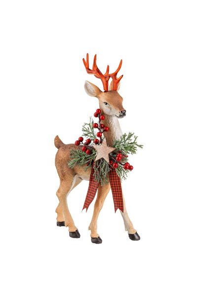 OEM Figurina Decorativa de Craciun Ren cu LED 16x7x34cm