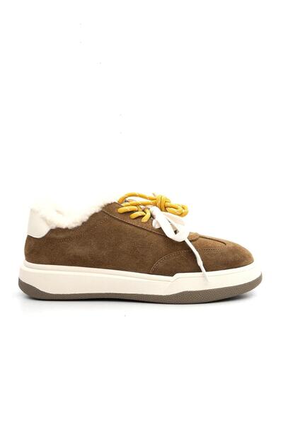 Guja 25K372-2 Women's Suede Leather Sneaker Shoes with Fur Inside