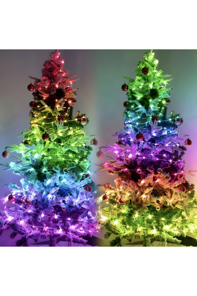 GARDEON ® RGB Smart Christmas Lights, 20m, 220 LEDs, Wi‑Fi & Bluetooth, Remote, USB Powered
