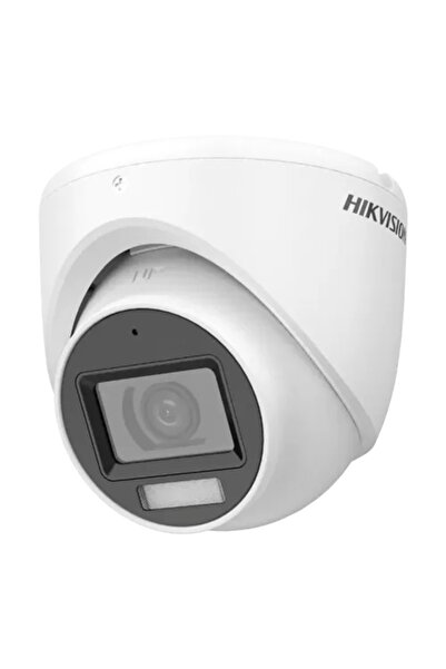 Hikvision DS-2CE76D0T-LMFS 2MP cu lumină dublă, 2.8mm, IR 30m, WL 20m, TVI/AHD/CVI/CVBS, microfon, IP67