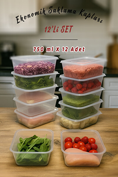 Ezupack حاوية تخزين منظمة للثلاجة والميكروويف سعة 12 لتر 750 مل صديقة للبيئة ...