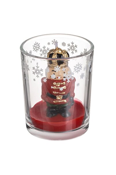 OEM Γυάλινο Κερί Καρυοθραύστης 5,5x6,5εκ.