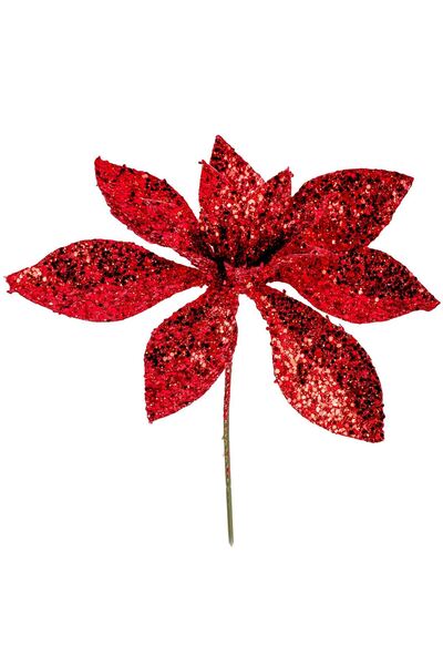OEM Floare Decorativa de Craciun Rosie 15.5cm