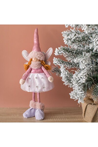 OEM Figurina Ingeras de Craciun cu Rochie Lila 38 centimetri