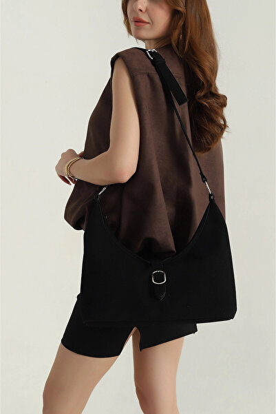 STİL SİDELYA Women's Handbag and Shoulder Bag with Zippered Magnetic Closure and Adjustable Strap