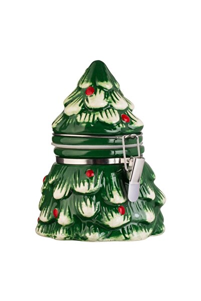 OEM Christmas Tree Ceramic Storage Container 350ml