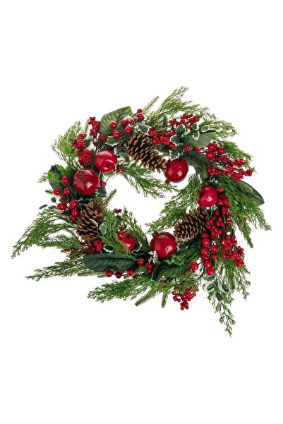 OEM Coronita Decorativa de Craciun cu Pomusoare Mere Rodii Conuri Ramuri Ø70 ...